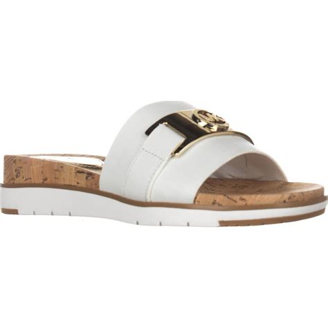 white michael kors slides|Michael Kors slides size 11.